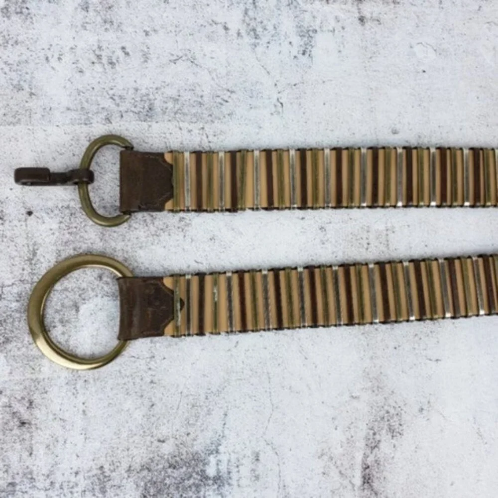 Vintage Bohemian Metal Leather Belt Adjustable Length